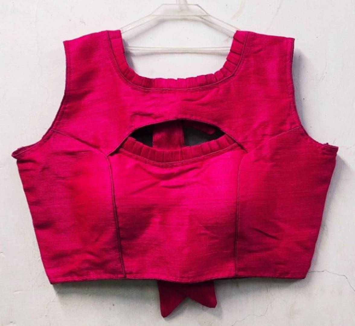 Stylish Phantom Silk Stitched Blouse